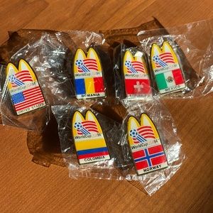 New, McDonald’s World Cup 94 mini pin set of 6